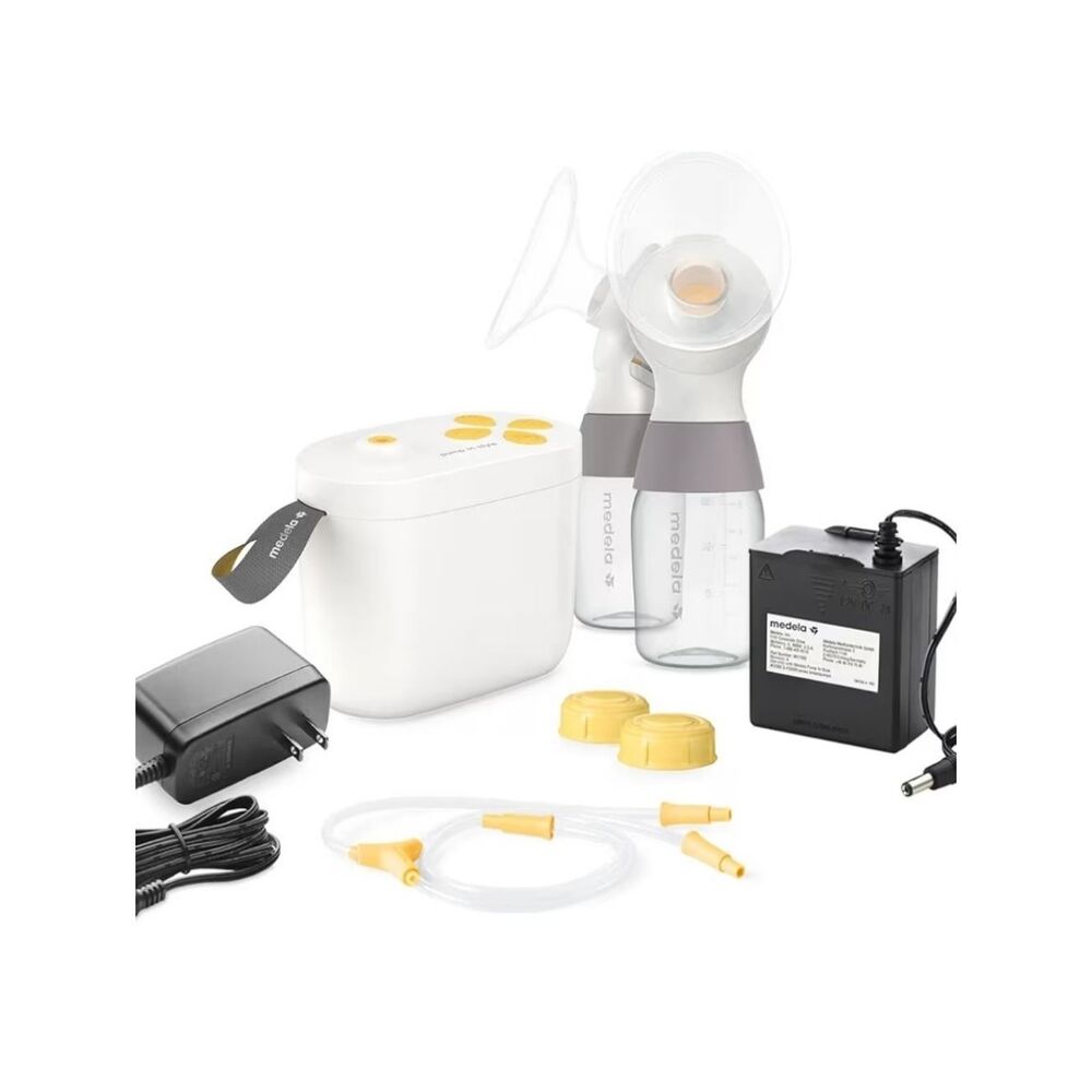 Medela Breast Pump Kit in White, Yellow & Gray